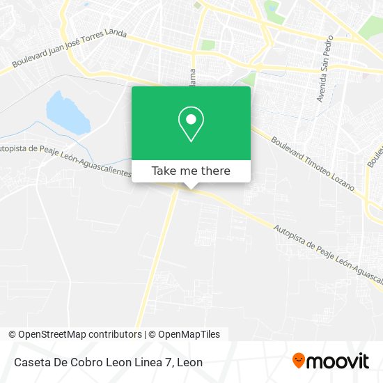 Mapa de Caseta De Cobro Leon Linea 7