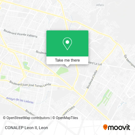 CONALEP Leon II map