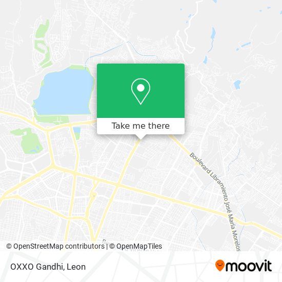 OXXO Gandhi map