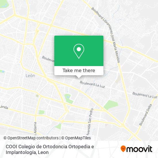 COOI Colegio de Ortodoncia Ortopedia e Implantología map