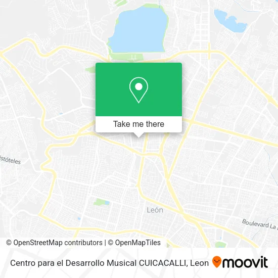 Mapa de Centro para el Desarrollo Musical CUICACALLI