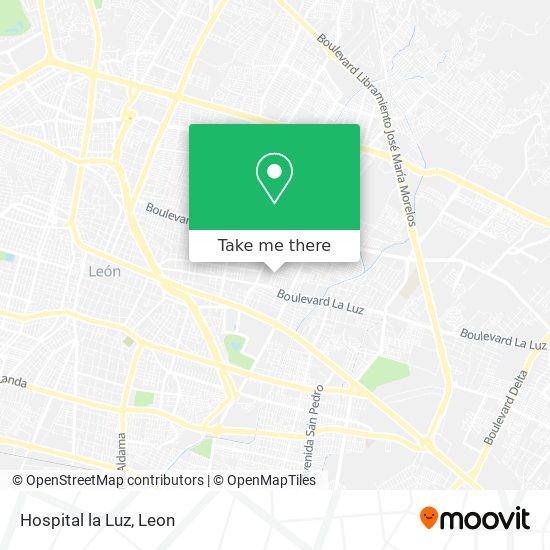 Hospital la Luz map