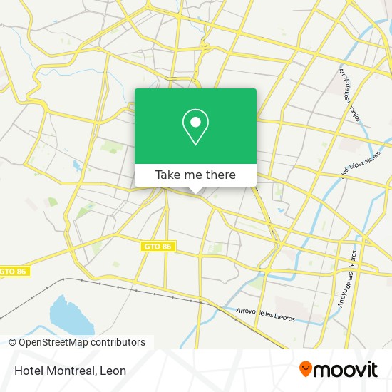 Hotel Montreal map