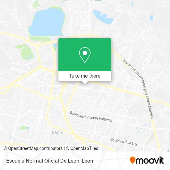 Escuela Normal Oficial De Leon map