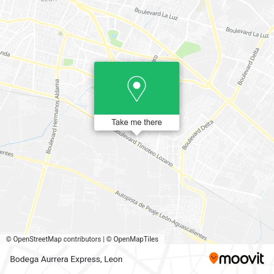 Bodega Aurrera Express map