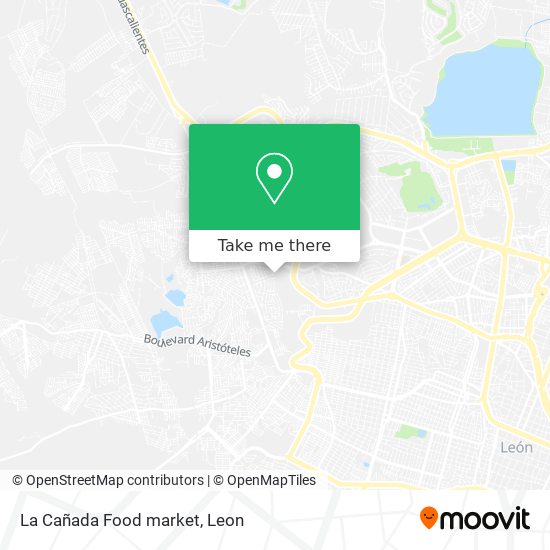 La Cañada Food market map