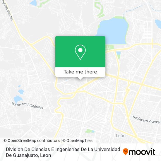 Mapa de Division De Ciencias E Ingenierías De La Universidad De Guanajuato