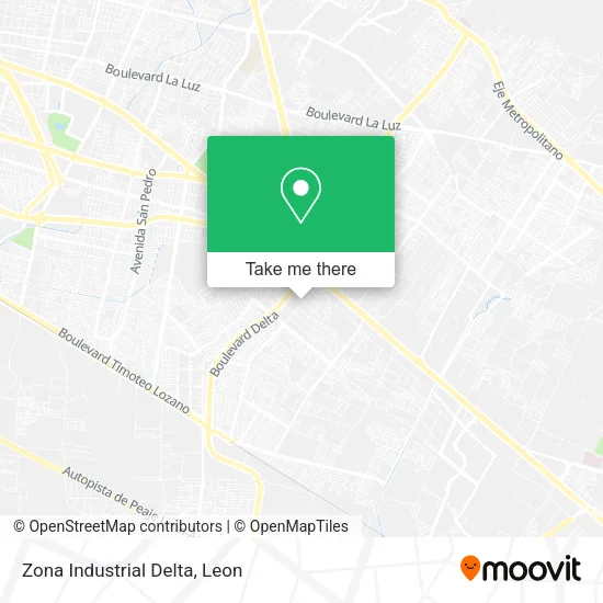 Zona Industrial Delta map