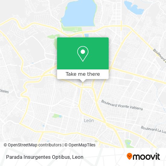 Mapa de Parada Insurgentes Optibus