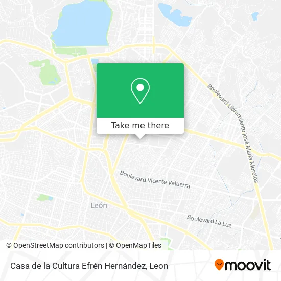 Mapa de Casa de la Cultura Efrén Hernández