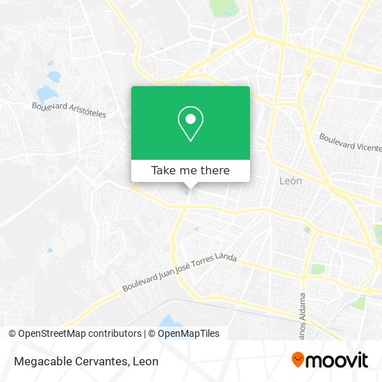 Mapa de Megacable Cervantes
