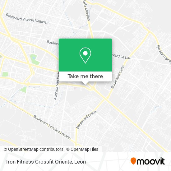 Iron Fitness Crossfit Oriente map