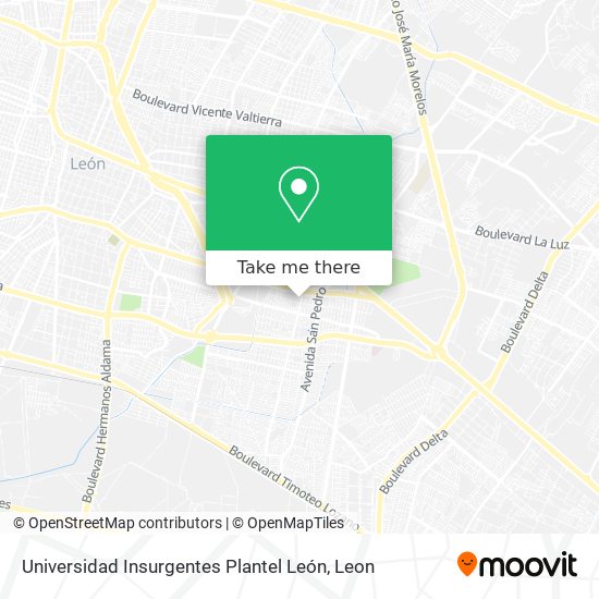 Universidad Insurgentes Plantel León map