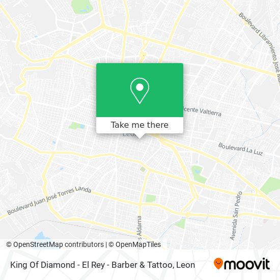 King Of Diamond - El Rey - Barber & Tattoo map