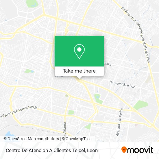 Centro De Atencion A Clientes Telcel map