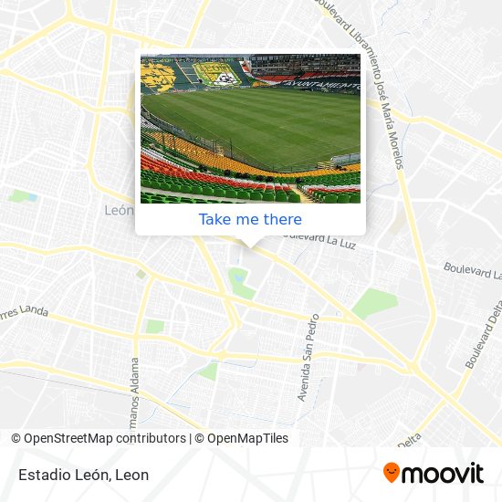 Estadio León map