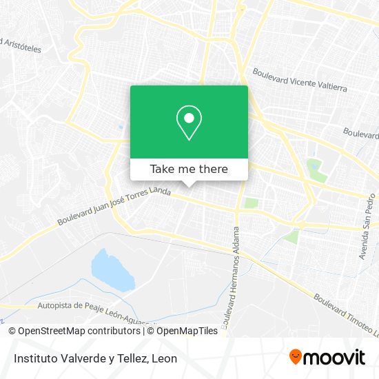 Instituto Valverde y Tellez map
