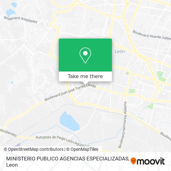 Mapa de MINISTERIO PUBLICO AGENCIAS ESPECIALIZADAS