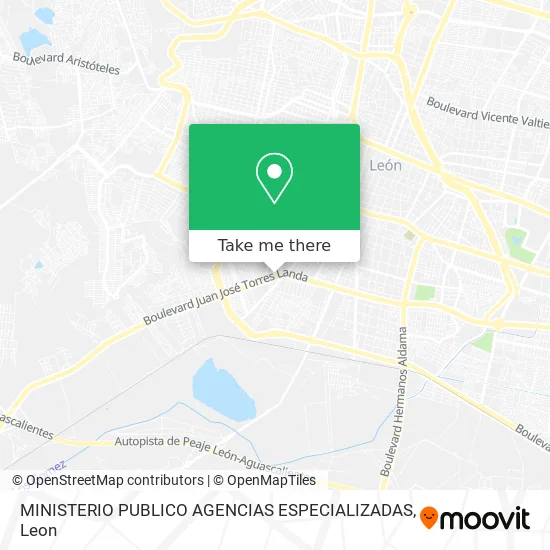 MINISTERIO PUBLICO AGENCIAS ESPECIALIZADAS map