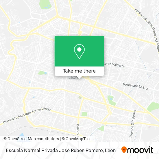 Mapa de Escuela Normal Privada José Ruben Romero