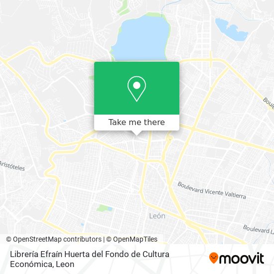 Mapa de Librería Efraín Huerta del Fondo de Cultura Económica