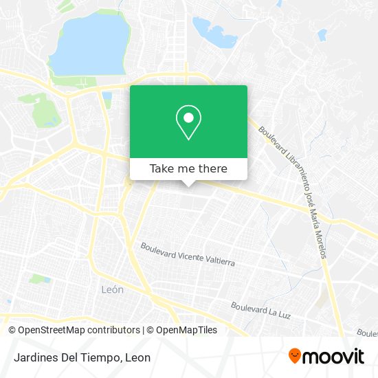 Mapa de Jardines Del Tiempo