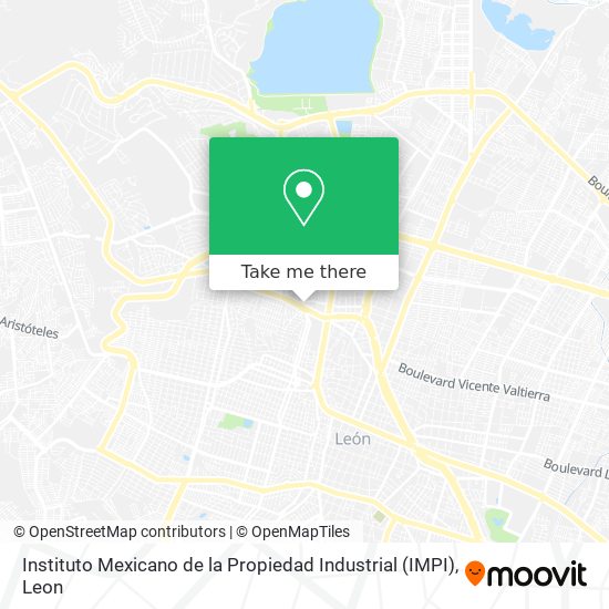 Instituto Mexicano de la Propiedad Industrial (IMPI) map