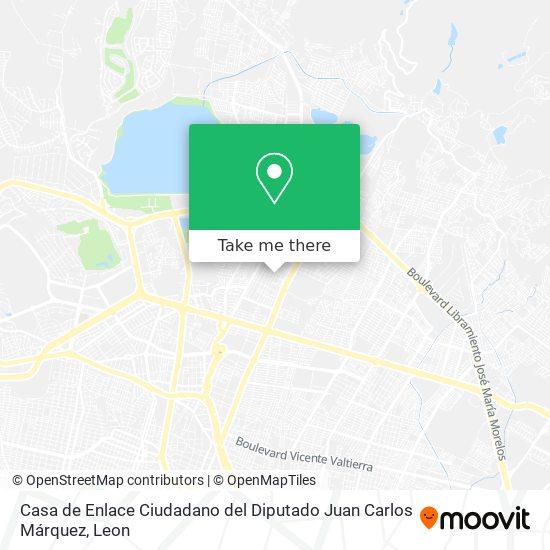 Mapa de Casa de Enlace Ciudadano del Diputado Juan Carlos Márquez