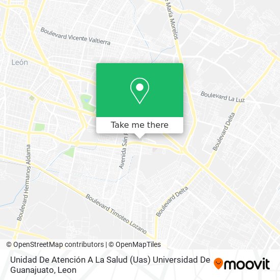 Unidad De Atención A La Salud (Uas) Universidad De Guanajuato map