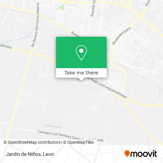 Jardín de Niños map