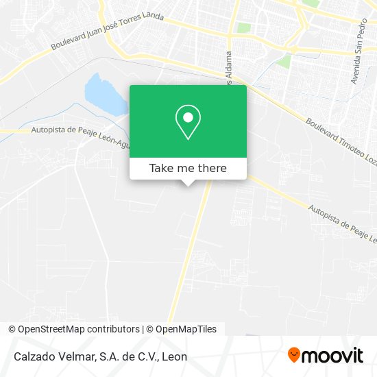 Calzado Velmar, S.A. de C.V. map