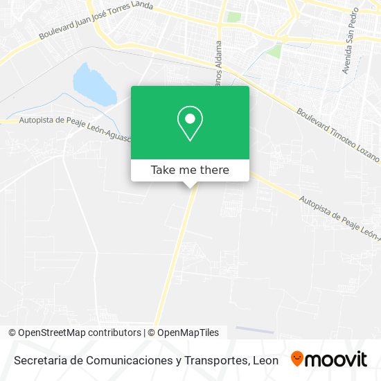 Secretaria de Comunicaciones y Transportes map