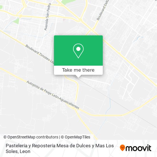 Pastelería y Repostería Mesa de Dulces y Mas Los Soles map