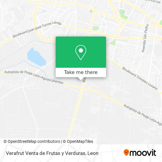 Mapa de Verafrut Venta de Frutas y Verduras