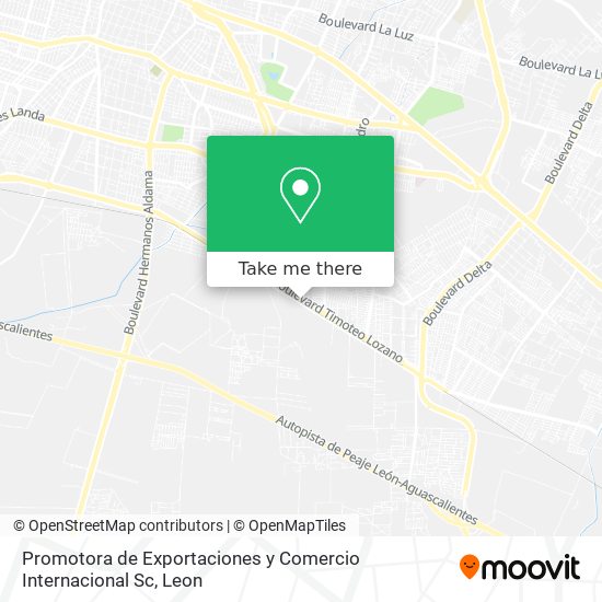 Mapa de Promotora de Exportaciones y Comercio Internacional Sc