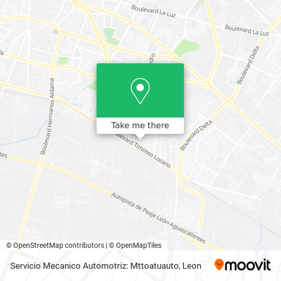 Mapa de Servicio Mecanico Automotriz: Mttoatuauto