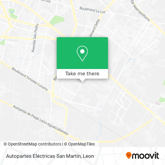 Autopartes Eléctricas San Martin map