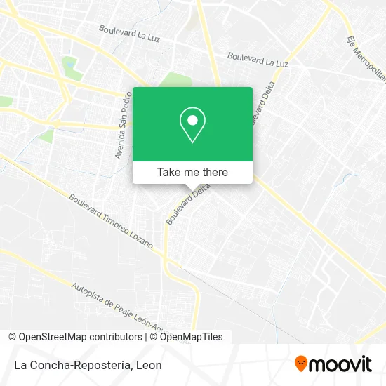 La Concha-Repostería map