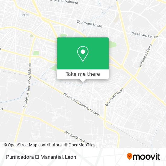 Purificadora El Manantial map