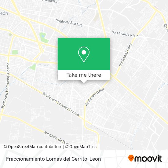 Mapa de Fraccionamiento Lomas del Cerrito