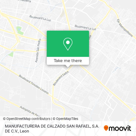 MANUFACTURERA DE CALZADO SAN RAFAEL, S.A. DE C.V. map