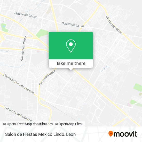 Mapa de Salon de Fiestas Mexico Lindo