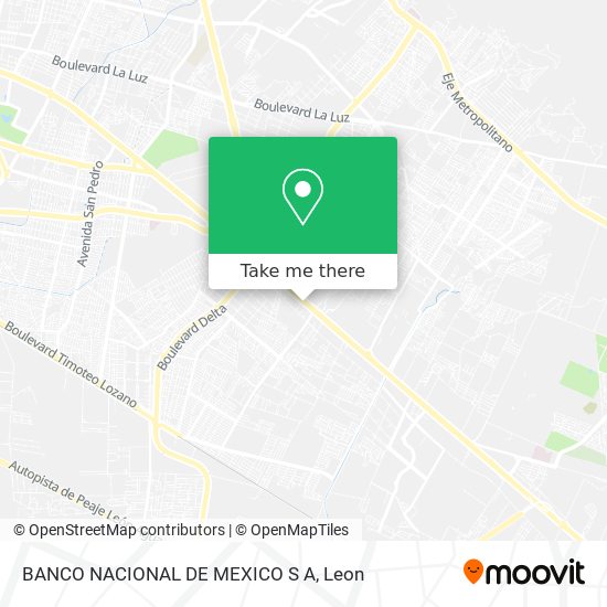 BANCO NACIONAL DE MEXICO S A map