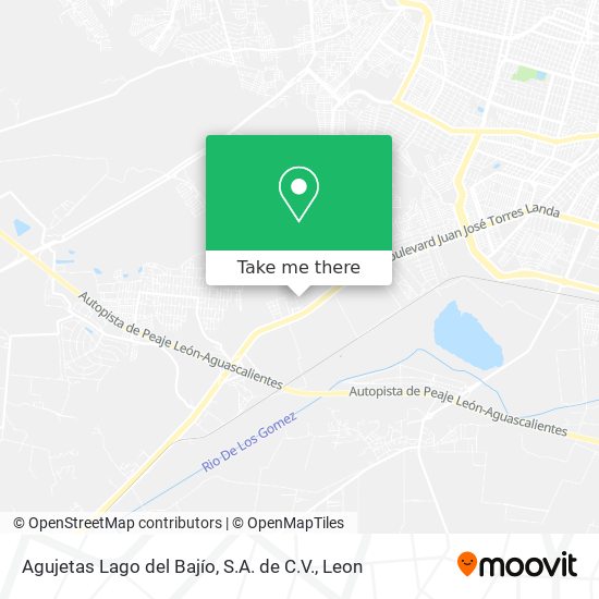 Agujetas Lago del Bajío, S.A. de C.V. map