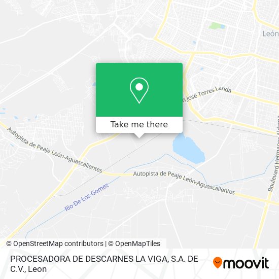 PROCESADORA DE DESCARNES LA VIGA, S.A. DE C.V. map