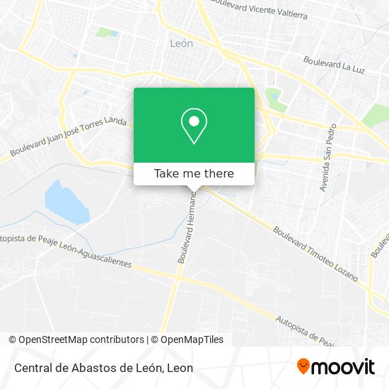 Central de Abastos de León map