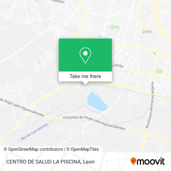 CENTRO DE SALUD LA PISCINA map