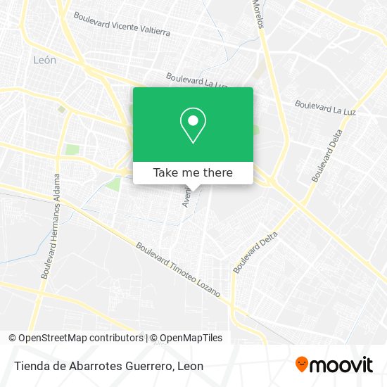 Mapa de Tienda de Abarrotes Guerrero
