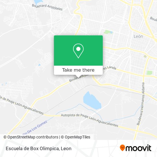 Mapa de Escuela de Box Olimpica