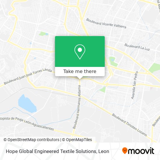 Hope Global Engineered Textile Solutions map